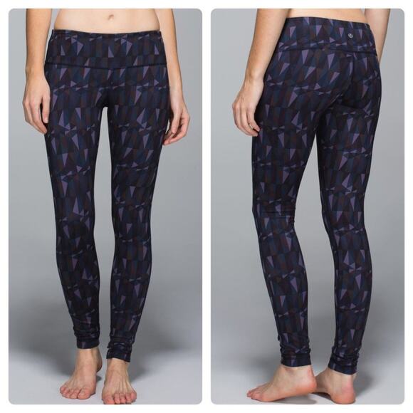 lululemon athletica Pants - Lululemon Wunder Under Leggings Stained Glass